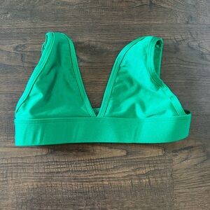 Emerald Green Dance Costume Top with V-Neck